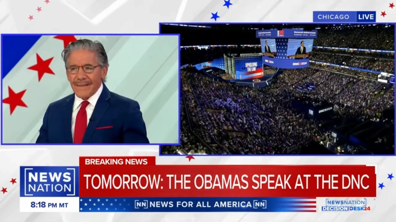 Geraldo covering the DNC NewsNation