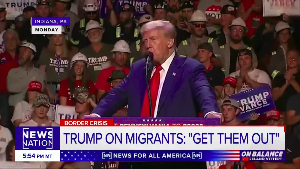 Donald Trump speaks at a rally