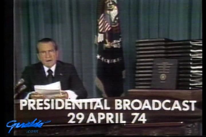 President Nixon presidential address, 1974