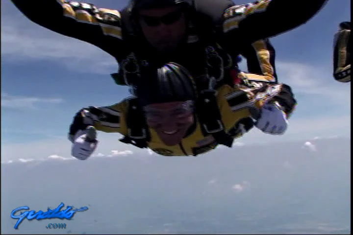 Geraldo Rivera parachuting, 2008